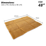 Pet Dog Cat Cushion Mat Pad 48in BEIGE - 45-Degree Angle