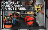 Air Hose 360 Swivel Reel Automotive Industrial 30m - Side View