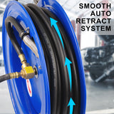Air Hose Retractable Rewind Reel Automotive Industrial 15m - Top-Down View