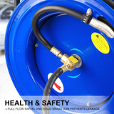 Air Hose Retractable Rewind Reel Automotive Industrial 15m - Low Angle
