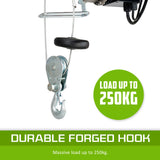 Electric Hoist Remote Chain Lift 240V 510w 125/250KG - Rear View