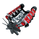 Stemnex V8 Engine Construction Kit - Build Your Own Educational STEM Toy - Top-Down View