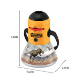Dinosaur Mini Night Light Camping Projector - Lantern Torch Kids Learning Toy - Top-Down View