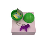 40X Geometric Translucent Dog Toy Capsules 50mm Collectible Gacha in Display Box - Rear View