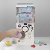 Gachapon Capsule Toy Vending Machine Lite Mini Collectible Gacha Dispenser Stackable WHITE - Front View