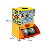 40X Kenisy Sparkling Glitter Duck Capsules 50mm Collectible Gacha in Display Box - 45-Degree Angle