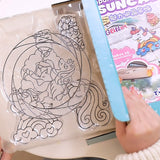 Sparkly Ornament Suncatcher - DIY for Kids Art Craft Colouring PaintingSet - Front View