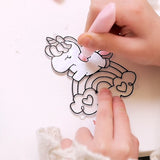 Sparkly Ornament Suncatcher - DIY for Kids Art Craft Colouring PaintingSet - Side View