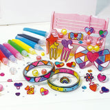 Colorato Trendy Jewellery Glass Art Deco - DIY Craft Kit for Kids Painting Set - Front View