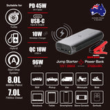 2000A JumpsPower GTS Jump Starter Powerbank 37000mWh 12V Phone Car Battery Charger