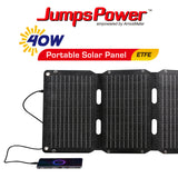 40W Solar Panel Portable Charger JumpsPower Power Generator Foldable - Front View