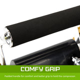 Dynamic Power Gold Portable Car Tyre Air Compressor Deflator Inflator 300L/MIN 12V - Top-Down View