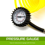Dynamic Power Gold Portable Car Tyre Air Compressor Deflator Inflator 300L/MIN 12V - Low Angle