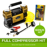 Dynamic Power Gold Portable Car Tyre Air Compressor Deflator Inflator 300L/MIN 12V - Extra Image
