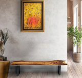 Bench seat or low set console table, hallway table Raintree Wood 1.5 Meter 150cm - Close-Up Angle