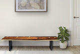 Bench seat or low set console table, hallway table Raintree Wood 1.8 Meter 180cm - Side View
