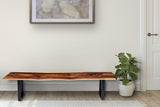 Bench seat or low set console table, hallway table Raintree Wood 1.8 Meter 180cm - Top-Down View