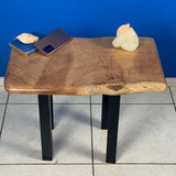 Bedside side Table- Live Edge Silky Oak Australian Timber - Top-Down View