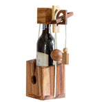 Brainteaser wine bottle mystery lock puzzle- open the lock before you can have a drink! Great party gift, image 4