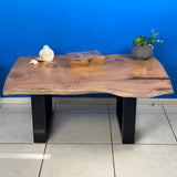 Coffee side table Silky Oak handmade in Australia - Front View