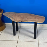 Coffee side table Silky Oak handmade - Close-Up Angle