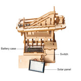 DIY Model Building Kits Marble run Lift Puzzle Solar or battery power options working mechanical lift-ages 8 plus - Front View