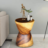 Hourglass Side Table or Stool bedside side drinks table - Side View