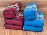 Mothers day gift Meditation Cushion Set RED Medium Size-RED3-Fold Zafu - Close-Up Angle