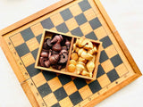 Mothers day gift Wooden Makruk traditional Thai Chess Set - Front View
