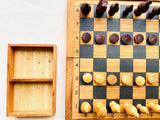 Mothers day gift Wooden Makruk traditional Thai Chess Set - Low Angle