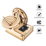 Marble Run Model self assembly construction set with motor ages 10+ - 45-Degree Angle