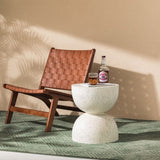 Nordic Hourglass Imitation Terrazzo Small Side Table Ins Coffee Table Coffee Table Creative Round Small Side Table - Front View