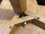 Children's furniture Set Bear Table and 2 Chairs -natural wood handmade and solid build - Rear View