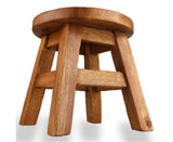 Kids furniture Wooden Stool Puppy Dog Chair Toddlers Step Sitting - 45-Degree Angle
