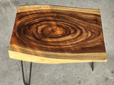 Raintree Wood Live Edge Coffee Table-40-50 cm - Close-Up Angle