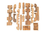 Ship boat Puzzle - 3D Interlocking boat wooden puzzle. - Side View