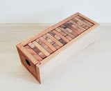 Stacking blocks wood balance game handmade stacking Fun Board Games Kids Ages 4 to Adults - 45-Degree Angle