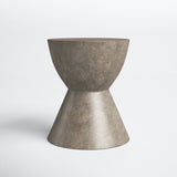 Side table Hourglass design Grey Coffee Table Coffee Table - Side View
