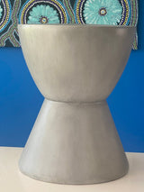 Side table Hourglass design Grey Coffee Table Coffee Table - Top-Down View