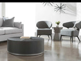 Tablua Australia Coffee Table Round Large Side Table 45 CM wide 51cm height Grey - Front View