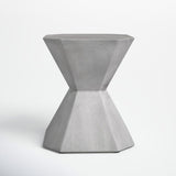 Tablua Australia Coffee Table Round Large Side Table 45 CM wide 51cm height Grey - Side View