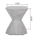 Tablua Australia Coffee Table Round Large Side Table 45 CM wide 51cm height Grey - Top-Down View