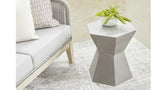 Tablua Australia Coffee Table Round Large Side Table 45 CM wide 51cm height Grey - Rear View