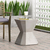 Tablua Australia Coffee Table Round Large Side Table 45 CM wide 51cm height Grey - Close-Up Angle