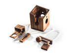 Brainteaser wine bottle mystery lock puzzle- open the lock before you can have a drink! Great party gift - 45-Degree Angle