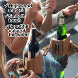 Brainteaser wine bottle mystery lock puzzle- open the lock before you can have a drink! Great party gift - Close-Up Angle