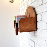 Wooden Wall Mounted Book Shelf CAT theme for children's room - Front View