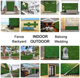 YES4HOMES 1 SQM Artificial Plant Wall Grass Panels Vertical Garden Foliage Tile Fence 1X1M Green - Side View