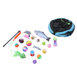 YES4PETS Pet Cat Toys Tri-Tunnel Collapsible Tent Training Play Kitten Rabbit Tubes - Side View