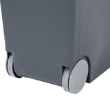32L Pets Dogs Puppy Food Storage Storer Container w/ Scoop - Side View